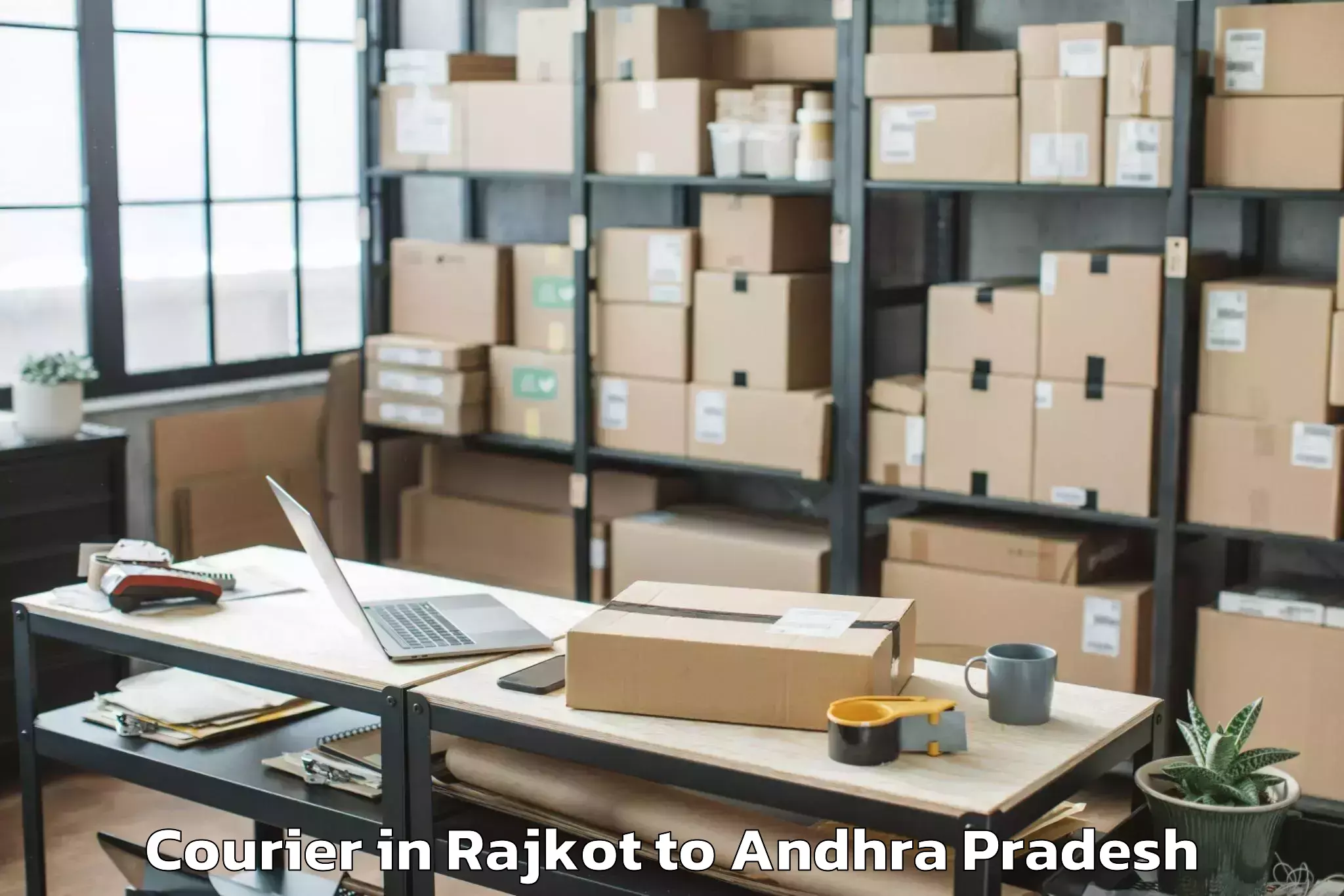 Reliable Rajkot to Yaddanapudi Courier